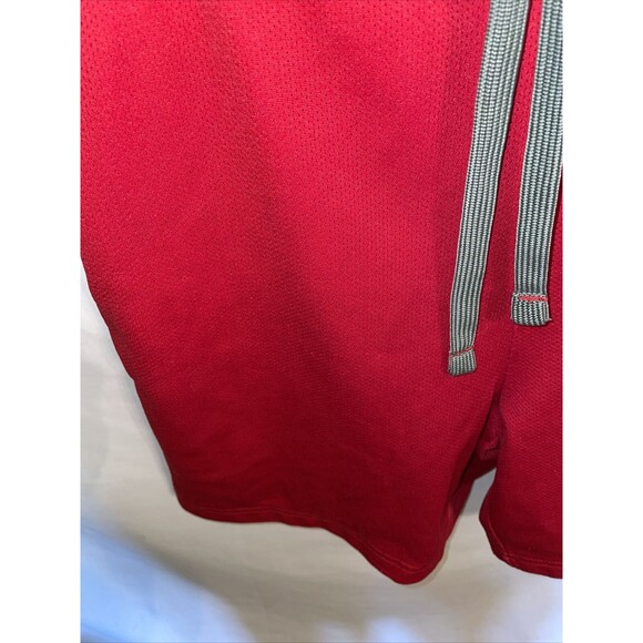 Athletic Works Athleisure Shorts Men’s Size Small Red Stretch Waist Drawstring - Picture 6 of 12